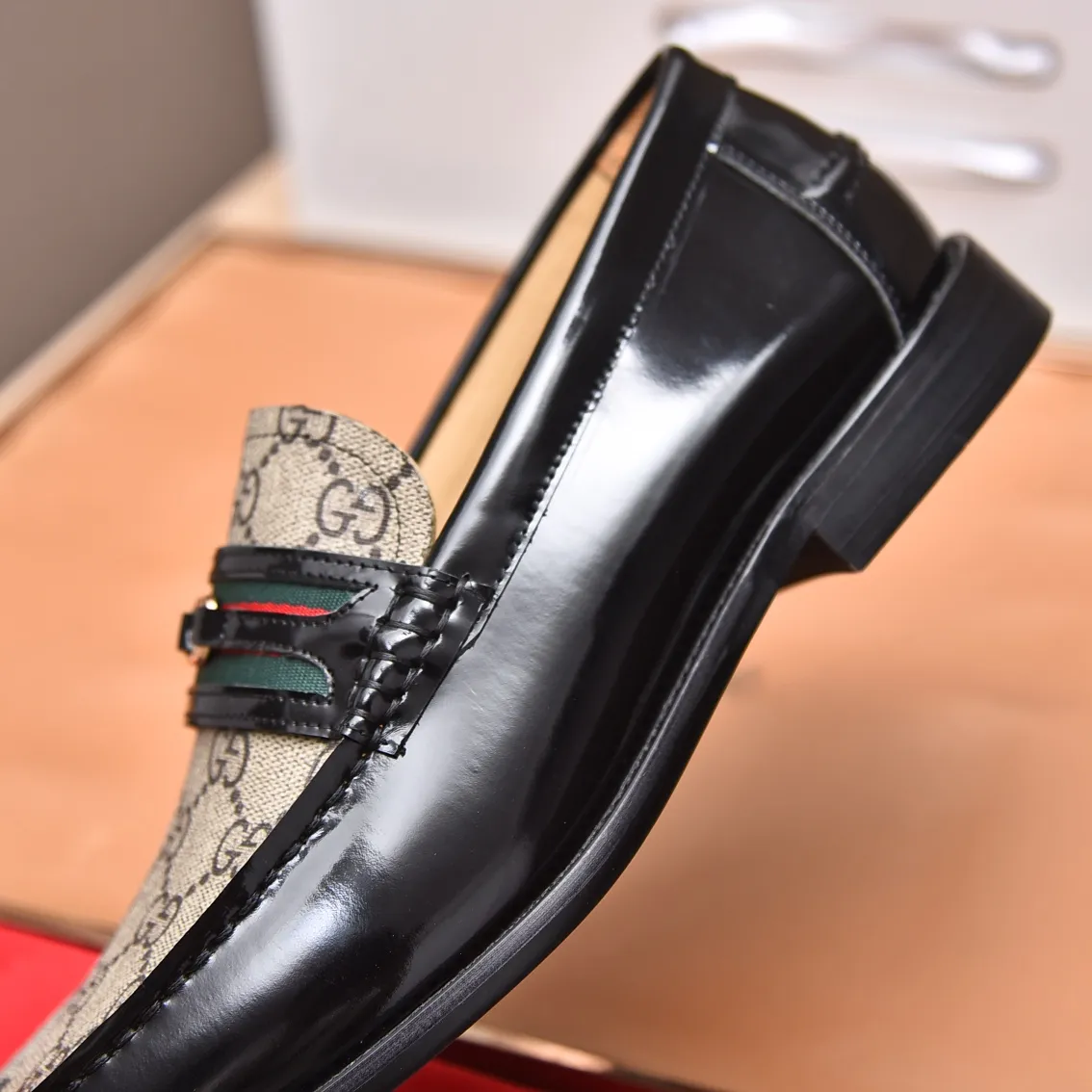 Men's shoes 💰580 📛📛Original (water-dyed cow lining) Gucci GUCCI official website formal shoes 🌀 Italian 🇮🇹 imported cowhide ➕ top imported water-dyed cowhide lining 💋 fine handmade original bottom, the real thing looks better when photographed in person Standard size 38-44